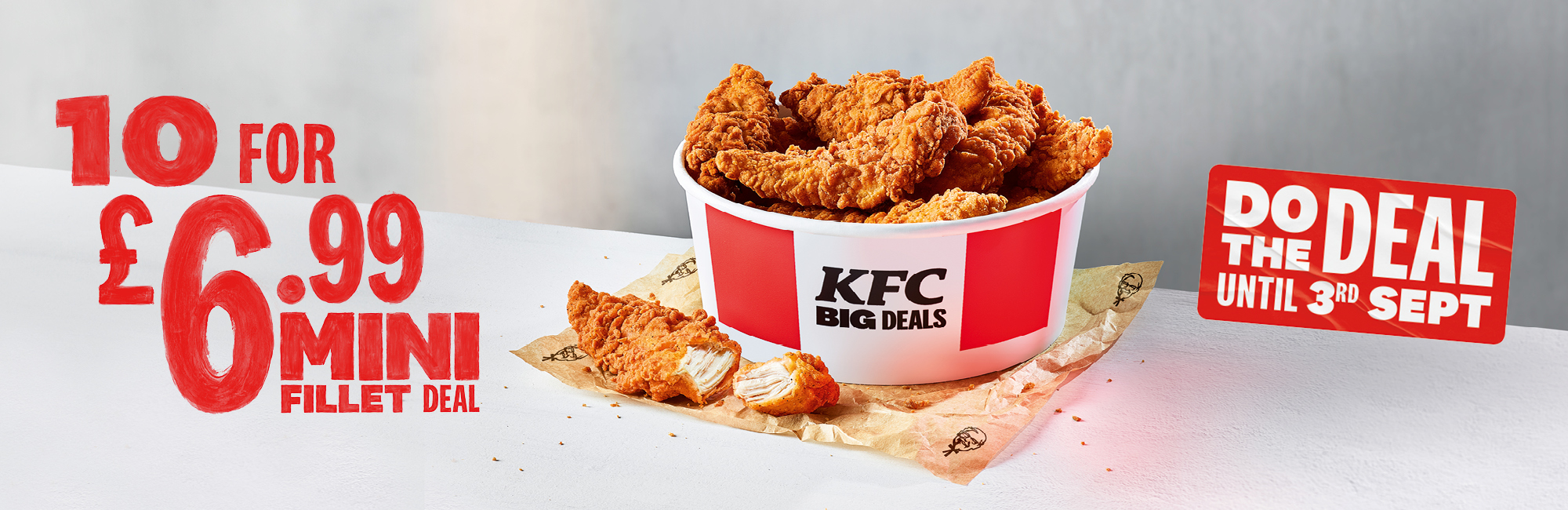 KFC Mini Fillet Deal 10 Mini Fillets for £6.99
